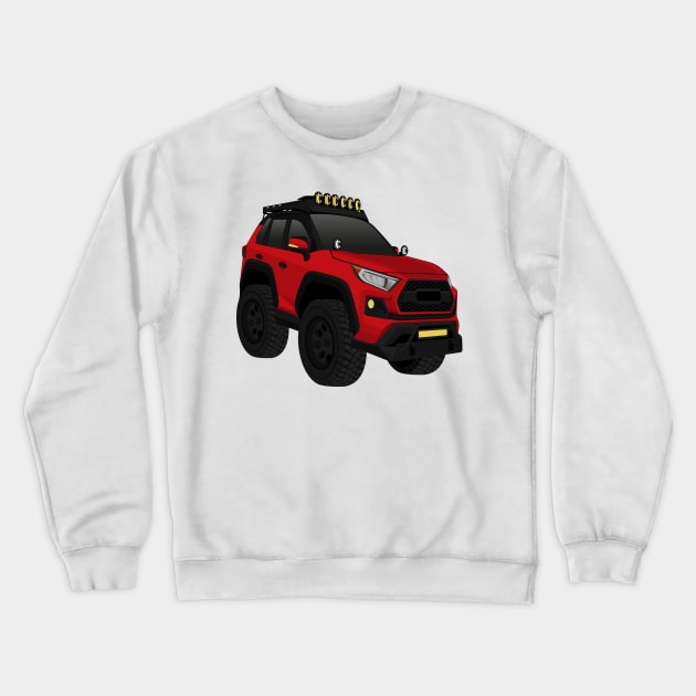 Runner mini Red Crewneck Sweatshirt by VENZ0LIC